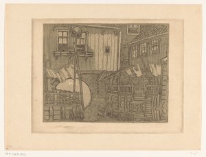 エンクハイゼン港の家々 エンクホイゼンの街並み（原題） 作： Wijnand Otto Jan Nieuwenkamp