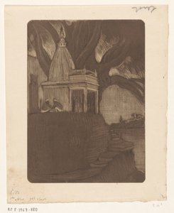 夜のベナレスの神殿 日没、ベナレス (原題) 作： Wijnand Otto Jan Nieuwenkamp