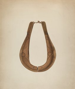 馬の首輪と羽目板 1941年頃