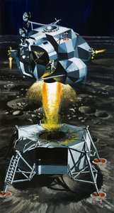 月着陸船はいかにして宇宙飛行士を月面から吹き飛ばすロケットになったのか？ 作： ウィルフ (20 世紀) ハーディ