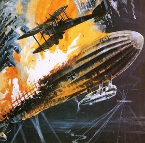 第一次世界大戦中のツェッペリン撃墜