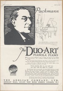 エオリアン社のピアノ（1924年 作： Wilfred Fryer