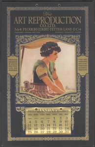 The Art Reproduction Company カレンダー、1925 年