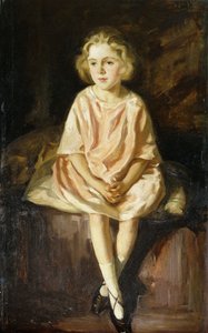 ピンクのドレスを着たミス・ヴィンセントの肖像 作： Wilfred Gabriel de Glehn