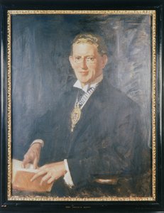 アンガス・ニュートン・スコット卿」1932年 作： Wilfred Gabriel de Glehn