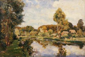 グレート ダンフォード近くのエイボン 作： Wilfred Gabriel de Glehn