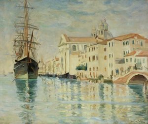 大運河、ヴェネツィア 作： Wilfred Gabriel de Glehn