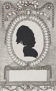 エンゼンベルグ伯爵夫人のシルエット（Stiftsfräulein, 1784-1834）。