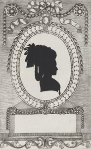 ロドローニ伯爵夫人（1784-1834）のシルエット。 作： Wilhelm Ackermann