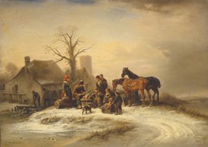 1862年以前のナイフグラインダー。 作： Wilhelm Alexander Meyerheim