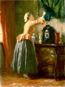 19世紀のメイド。 作： Wilhelm Amberg
