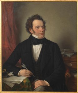 フランツ・シューベルトの肖像 1797-1828, 1875. 作： Wilhelm August Rieder