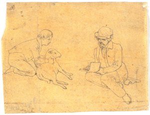 子羊が描かれています 作： Wilhelm Bendz