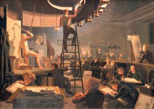 ロイヤル アカデミー オブ ファイン アーツのライフ クラス 作： Wilhelm Bendz
