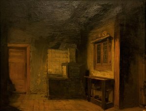 Wiedensahlの牧師館のキッチン 作： Wilhelm Busch