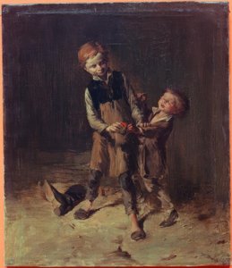 W.ブッシュ、2人の靴屋の男の子のふいご.. 作： Wilhelm Busch