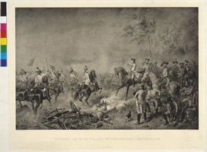 ヴュルツブルクの戦いにおけるカール大公 作： Wilhelm Camphausen