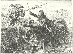 ナンシーの戦いでのブルゴーニュ公シャルル1世の死 作： Wilhelm Camphausen