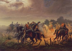 ナイトアラート、ハッサーの前哨基地、イタリアキャンペーン1848-49、1862 作： Wilhelm Emele