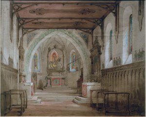 Vineyard Chapel at Schliersee 作： Wilhelm Gail