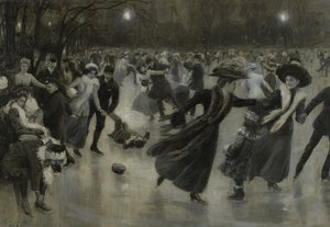 氷上のパーティー、1909 作： Wilhelm Gause
