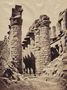 カルナック神殿、多柱室の眺め 作： Wilhelm Hammerschmidt