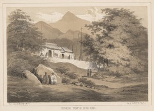 チャイニーズテンプル、香港、1855 作： Wilhelm Joseph Heine