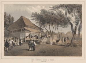 消防会社の家とエンジン、移転、1855 作： Wilhelm Joseph Heine