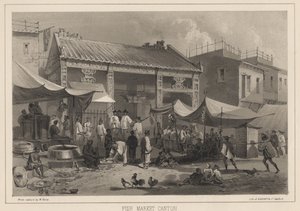 フィッシュマーケットカントン、1855 作： Wilhelm Joseph Heine