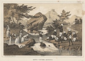 ヒンドゥー衣装、モーリシャス、1855 作： Wilhelm Joseph Heine