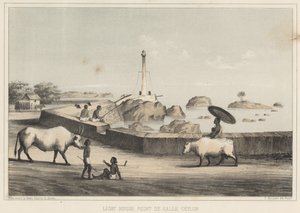 ライトハウス、ポイントデゴール、セイロン、1855