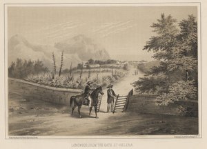 Longwood、From the Gate、St. Helena、1855 作： Wilhelm Joseph Heine