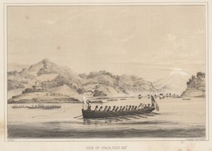 浦賀、江戸湾、1855年のビュー 作： Wilhelm Joseph Heine
