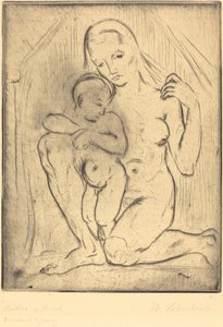 お母さんと子供 作： Wilhelm Lehmbruck