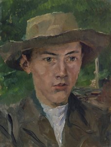 少年の頭 作： Wilhelm Maria Hubertus Leibl