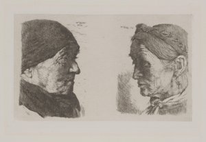 農民のカップル 作： Wilhelm Maria Hubertus Leibl