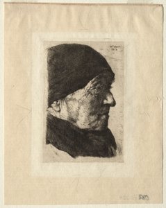 農民の頭、1874年。 作： Wilhelm Maria Hubertus Leibl