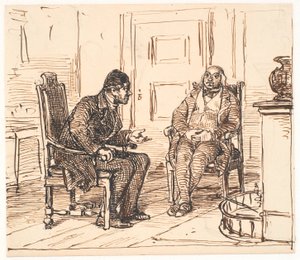2 つの真実の間の議論 作： Wilhelm Marstrand