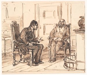 2 つの真実の間の議論 作： Wilhelm Marstrand