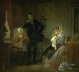 求婚者の訪問 作： Wilhelm Marstrand