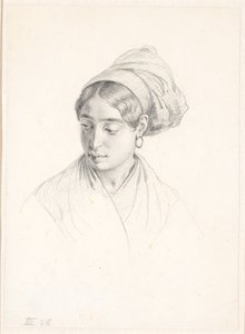 イタリア人女性の頭
