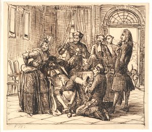 ジェッペは廷吏の絞首刑を要求する 作： Wilhelm Marstrand
