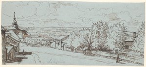 レクサンド教会への田舎道、ダラーン 作： Wilhelm Marstrand