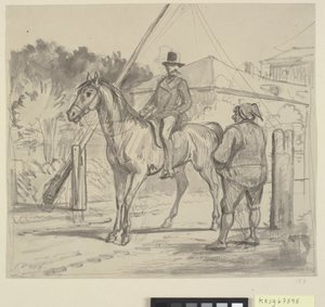 ライダーと料金所 作： Wilhelm Marstrand