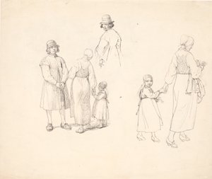 Dalarfolkと一緒に雑誌を研究する 作： Wilhelm Marstrand