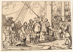 Chrの絵の下書き。 Roskilde の 4. の礼拝堂「Chr. 4. on the Trinity」