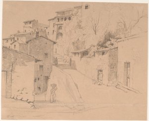 Via Piave med La Porta Su i Olevano Romano 作： Wilhelm Marstrand