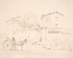 ポルタ デル ポポロの外にあるロバの乗り物 作： Wilhelm Marstrand
