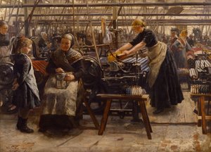 ホイール製織工場 作： Wilhelm Peters