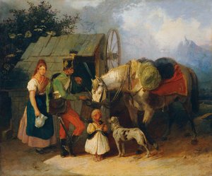 フサール・アム・ブルネン 作： Wilhelm Richter